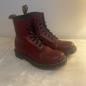Maroon Doc Martins NEVER WORN, no box.